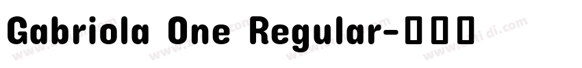 Gabriola One Regular字体转换